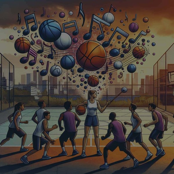 Comment la musique peut-elle être utilisée pour améliorer la performance à l'entraînement de basket ?